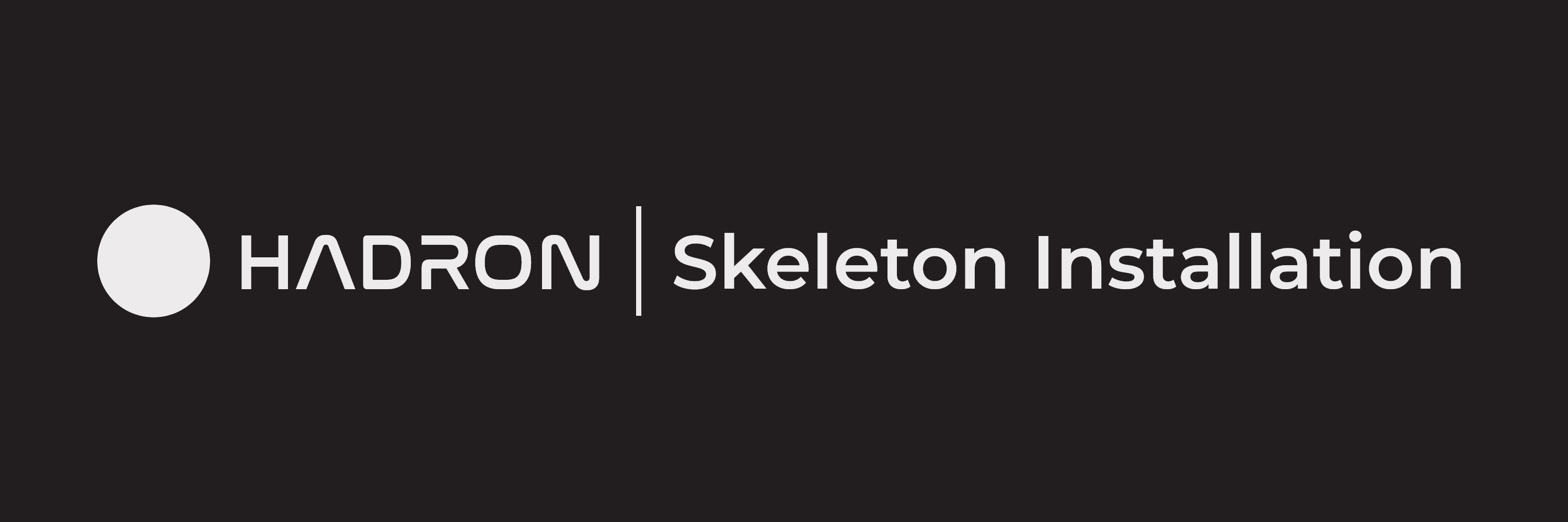 Installation | Hadron Skeleton